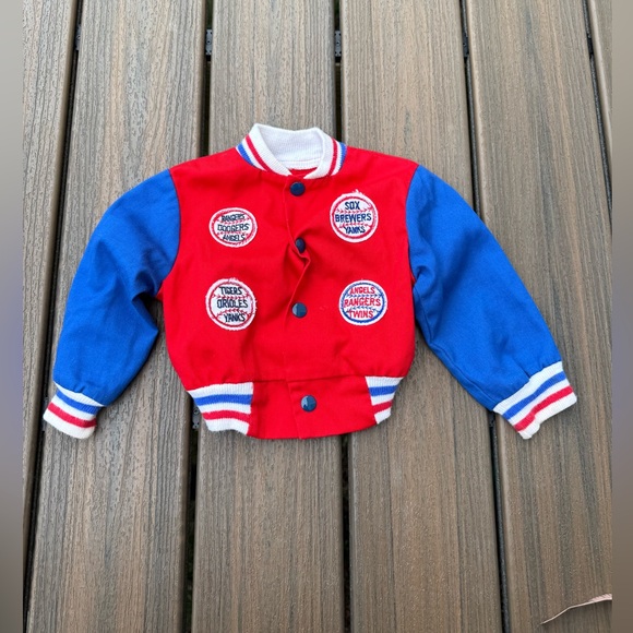 Vintage Baby MLB Baseball Patch Jacket - Picture 1 of 6
